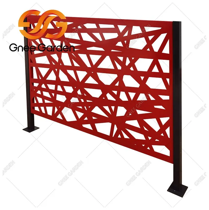 Sichtschutzzaun für den Garten aus Cortenstahl