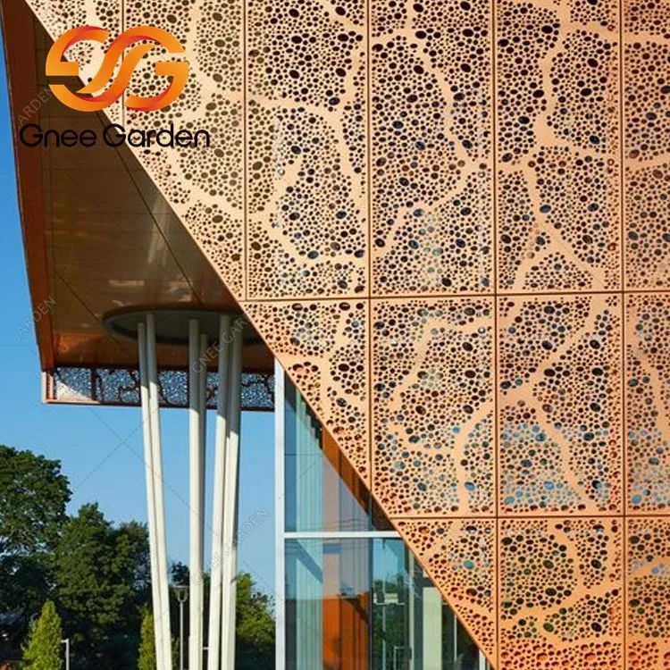 Gebäude mit Aluminiumverkleidung