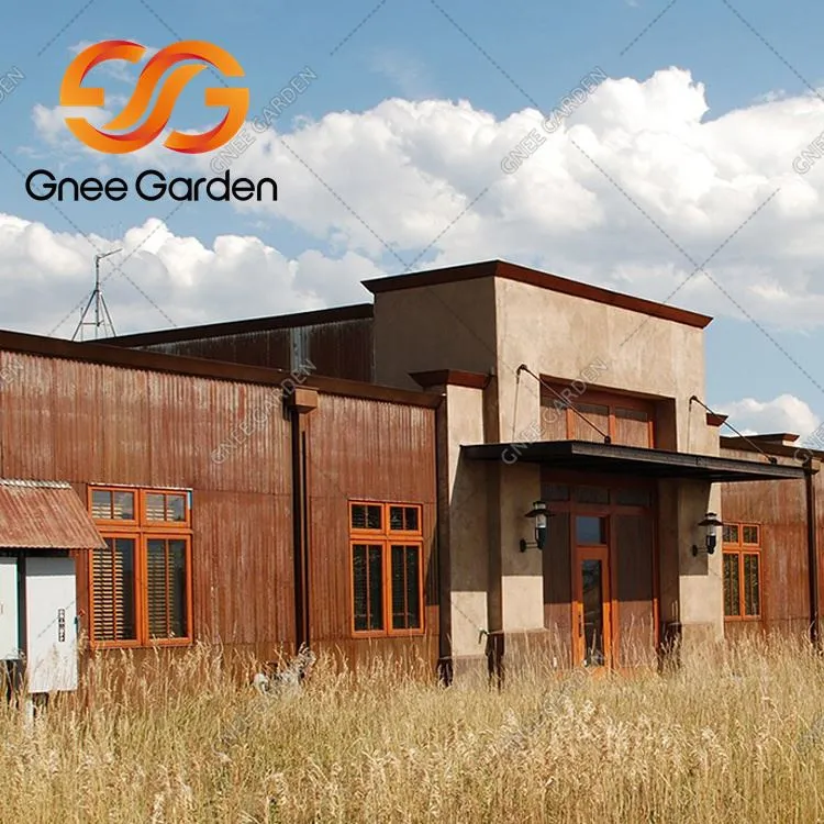 Welldach aus Cortenstahl