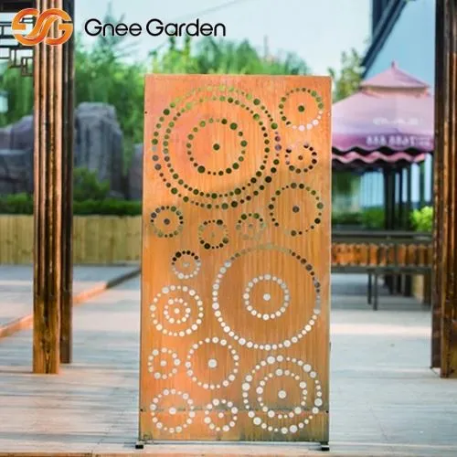 Corten Laser Cut Gartenbildschirme
