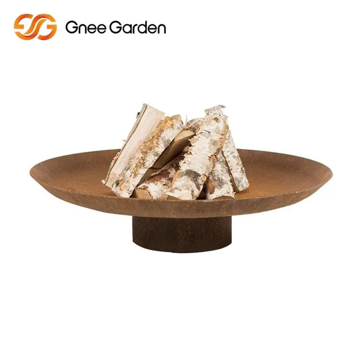 Corten rustikaler Feuerstelle moderner Stil