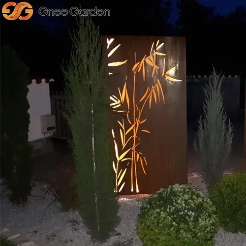 Corten Screen Panels Bambuslaser-geschnittene Dekoration