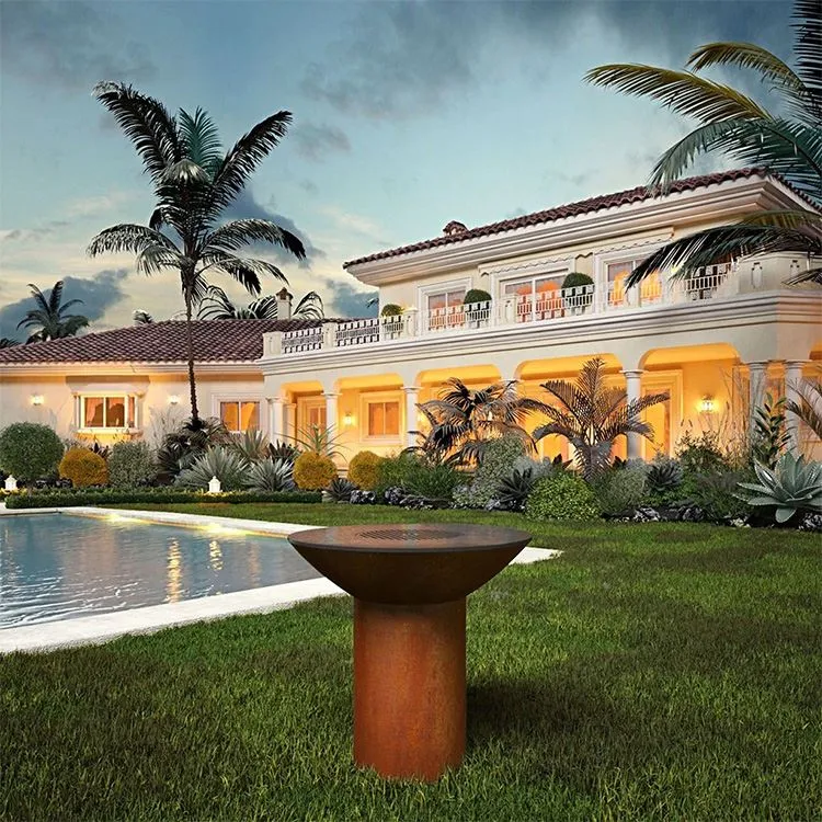 Grills aus Cortenstahl, stilvoll und robust