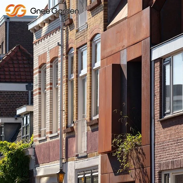 Corten Stahlfassade Industriefestigkeit Paneele