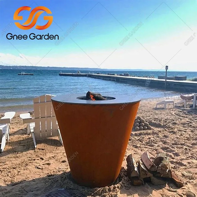 Grill aus Cortenstahl