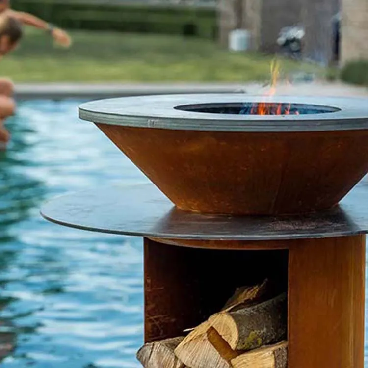 Grill aus Cortenstahl