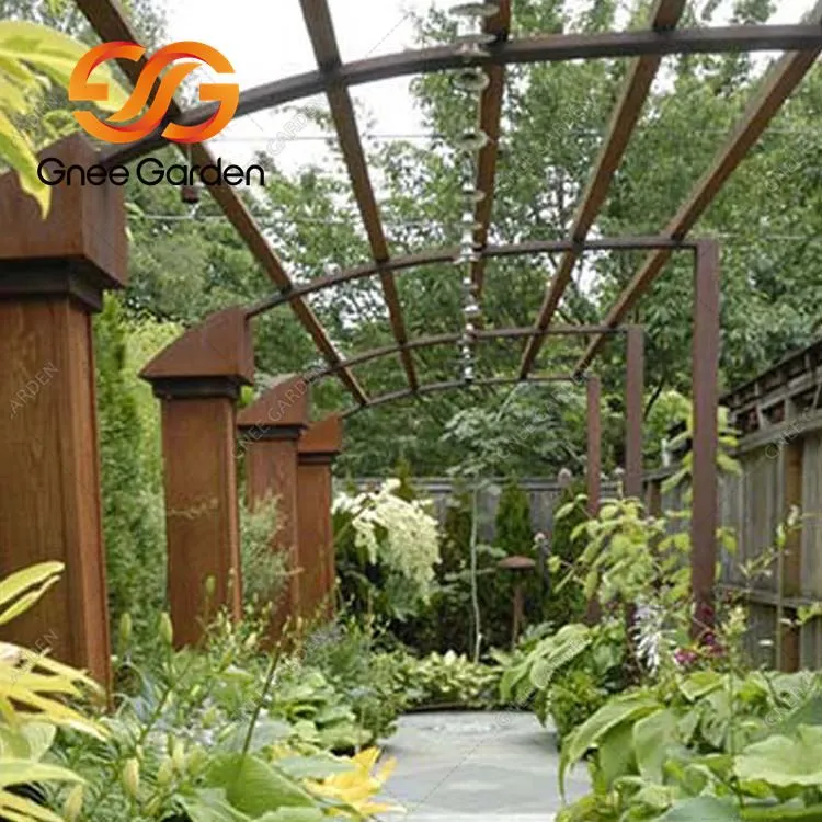 Cortenstahl-Metallpavillon-Stahldach