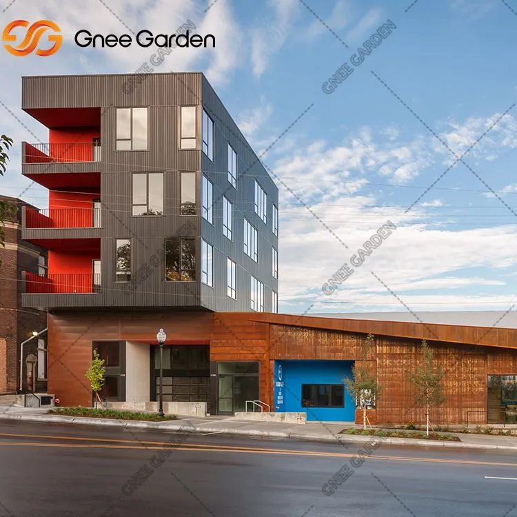 Dekorative Fassade Corten Vorhangwände