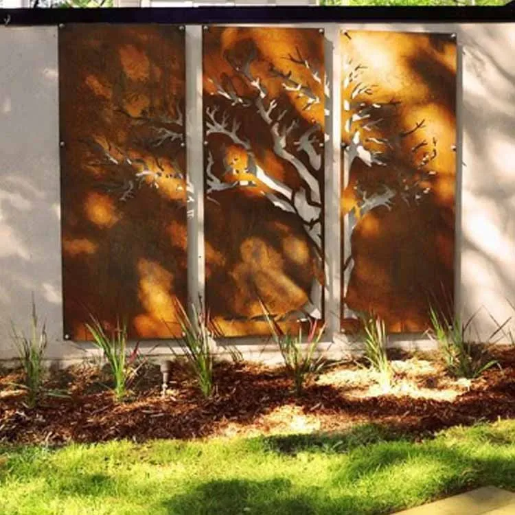 Hausgarten Lasergeschnittene Zaunelemente für den Außenbereich