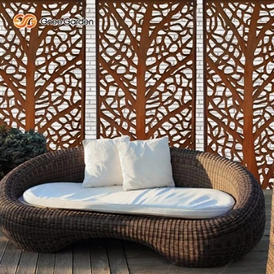 Wie installiert man Corten Steel Garden Privacy Screen?