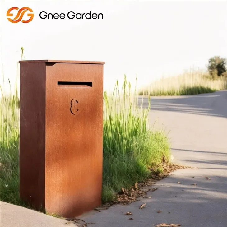 Modernes Design Corten Steel Mailbox