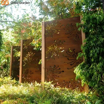 Designideen mit Corten-Dekorschirmen - Gneegarden