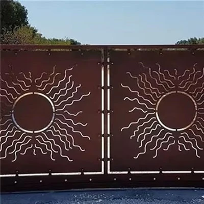 Design von Gartentoren aus Cortenstahl