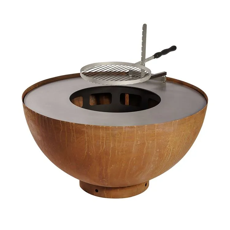 Rostiger Cortenstahl-Grill