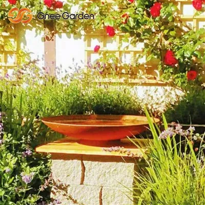 Corten Steel Fire Pit mit Grill zweifunktion