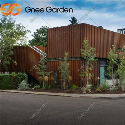 Corten -Stahlwand für die Gebäudefassade