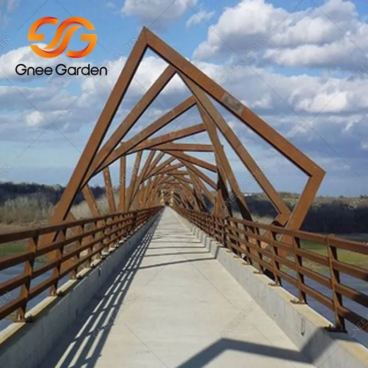 Verwitternde Stahlbrücke